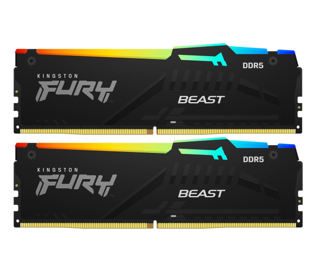 KINGSTON DDR5 Fury Beast Black RGB 64GB (2*32GB)/6000 CL36 EXPO KF560C36BBEAK2-64 - 1116193 - zdjęcie